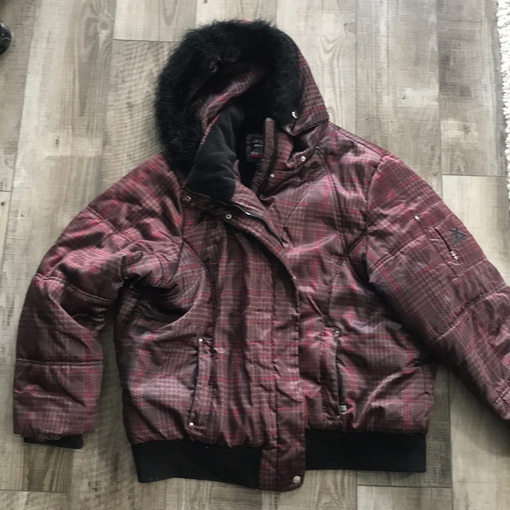 Cute Plaid Bomber Jacket!  3X